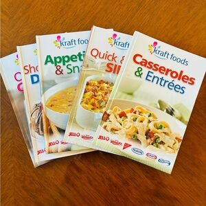 Five Kraft Cookbooks